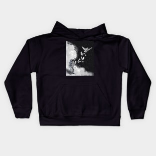 Astronaut pigeon Kids Hoodie